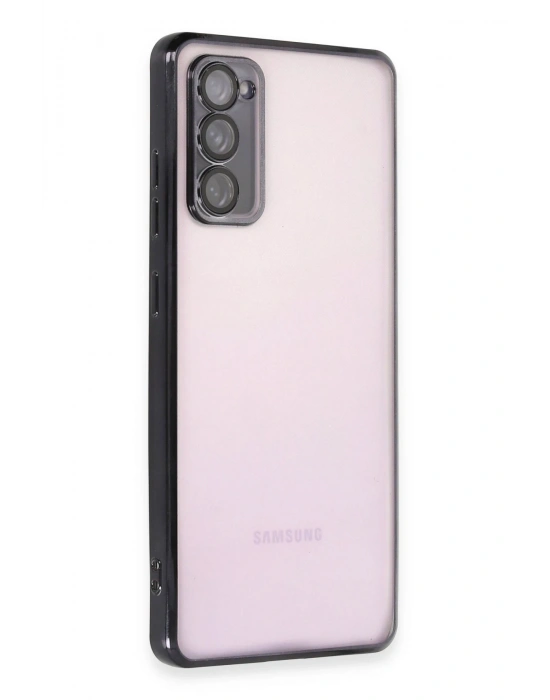 Newface Samsung Galaxy S20 FE Kılıf Razer Lensli Silikon - Siyah