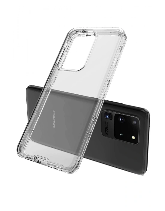 Newface Samsung Galaxy S20 Kılıf Lüx Şeffaf Silikon