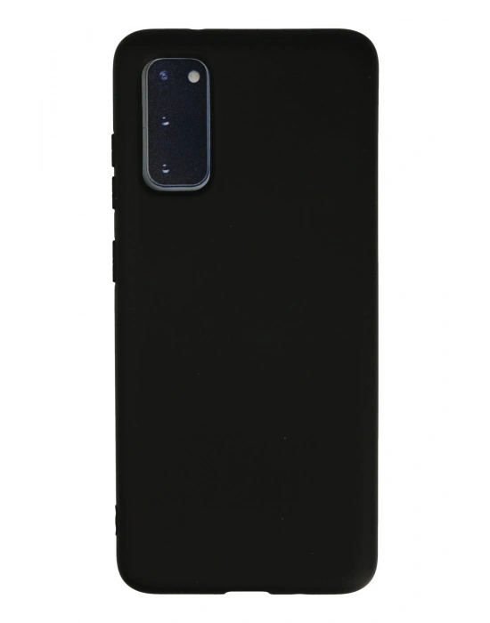 Newface Samsung Galaxy S20 Kılıf Nano içi Kadife Silikon - Siyah