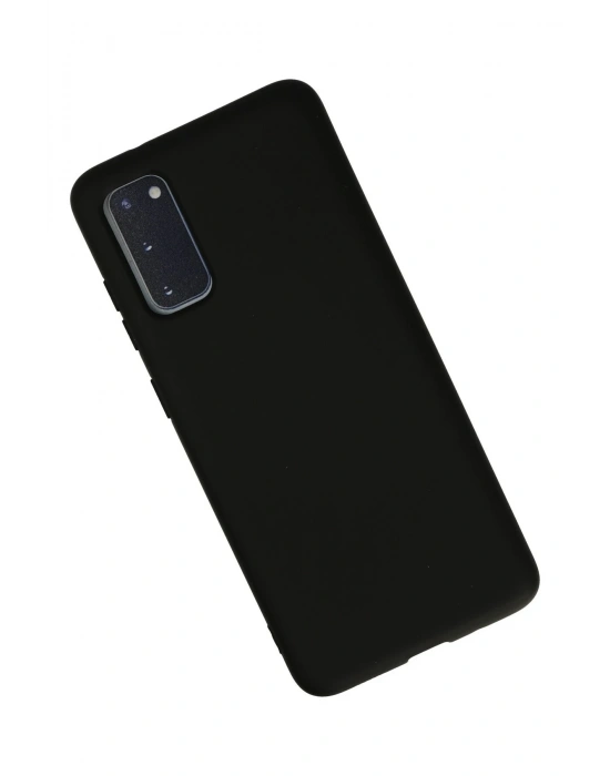 Newface Samsung Galaxy S20 Kılıf Nano içi Kadife Silikon - Siyah