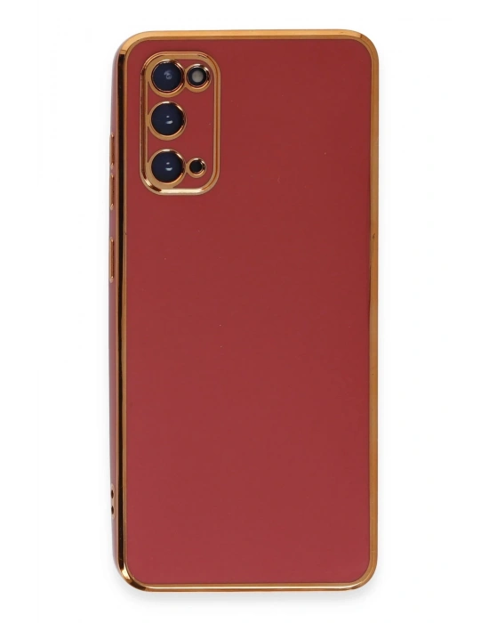 Newface Samsung Galaxy S20 Kılıf Volet Silikon - Kırmızı