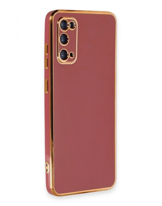 Newface Samsung Galaxy S20 Kılıf Volet Silikon - Kırmızı