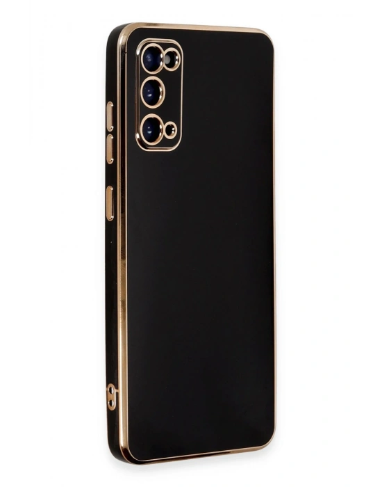 Newface Samsung Galaxy S20 Kılıf Volet Silikon - Siyah