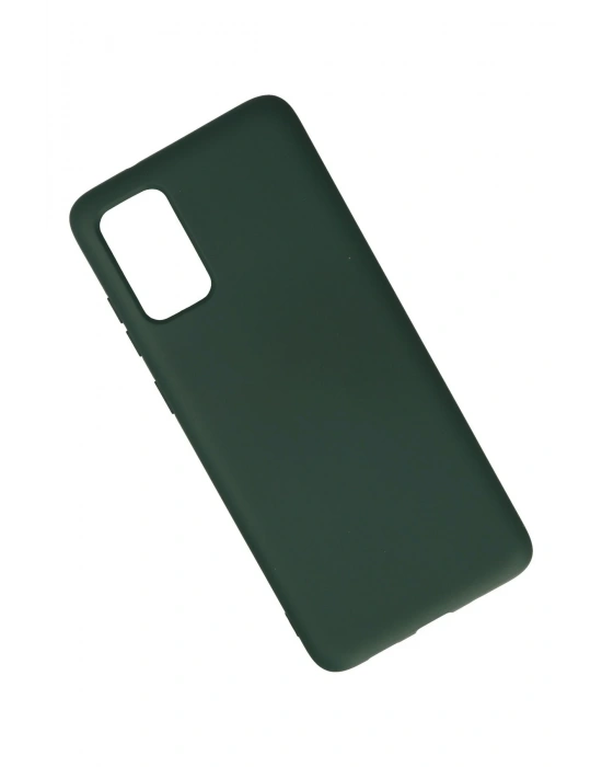 Newface Samsung Galaxy S20 Plus Kılıf Nano içi Kadife Silikon - Koyu Yeşil