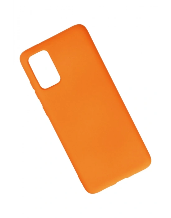 Newface Samsung Galaxy S20 Plus Kılıf Nano içi Kadife Silikon - Turuncu