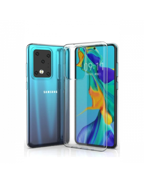 Newface Samsung Galaxy S20 Ultra Kılıf Lüx Şeffaf Silikon