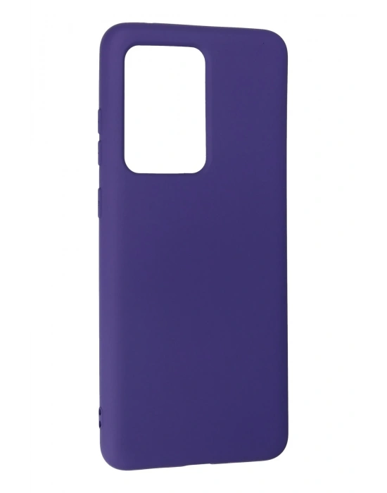 Newface Samsung Galaxy S20 Ultra Kılıf Nano içi Kadife Silikon - Mor