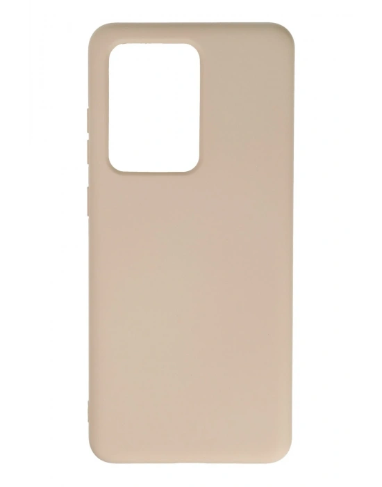 Newface Samsung Galaxy S20 Ultra Kılıf Nano içi Kadife Silikon - Pudra