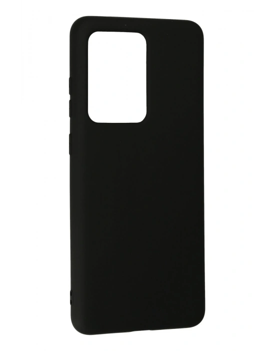 Newface Samsung Galaxy S20 Ultra Kılıf Nano içi Kadife Silikon - Siyah