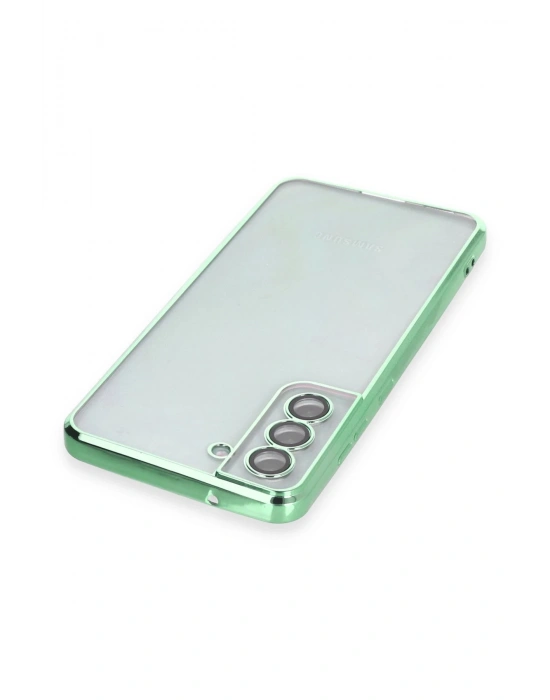 Newface Samsung Galaxy S21 FE Kılıf Razer Lensli Silikon - Yeşil