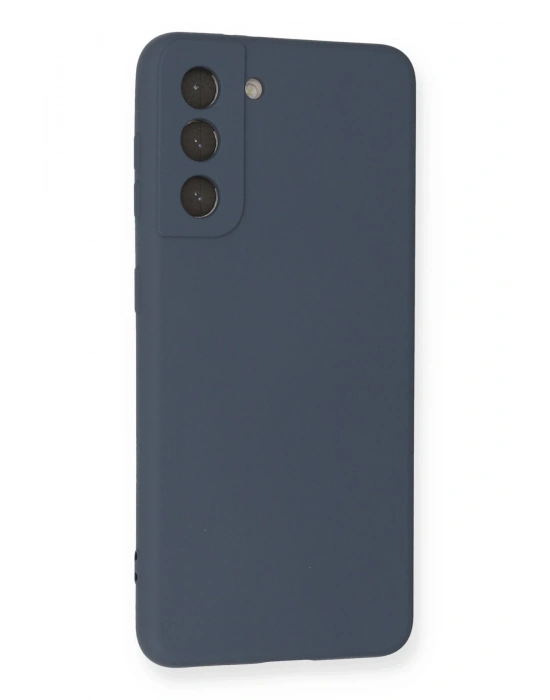 Newface Samsung Galaxy S21 Kılıf Nano içi Kadife Silikon - Gri