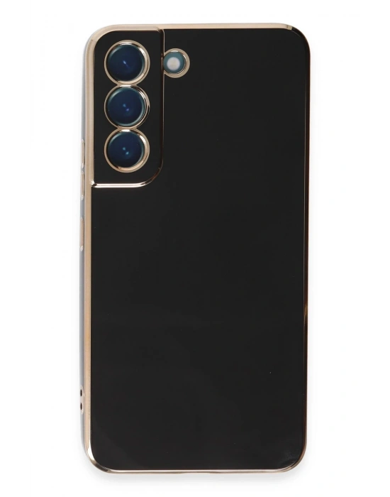 Newface Samsung Galaxy S21 Kılıf Volet Silikon - Siyah