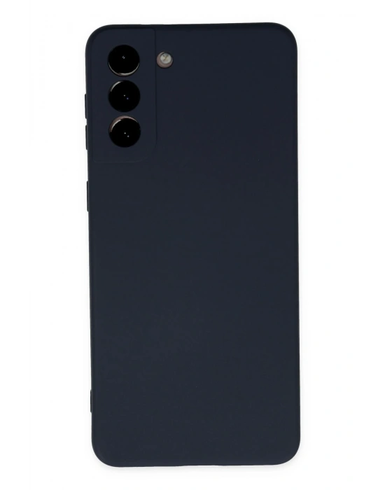 Newface Samsung Galaxy S21 Plus Kılıf Nano içi Kadife Silikon - Lacivert