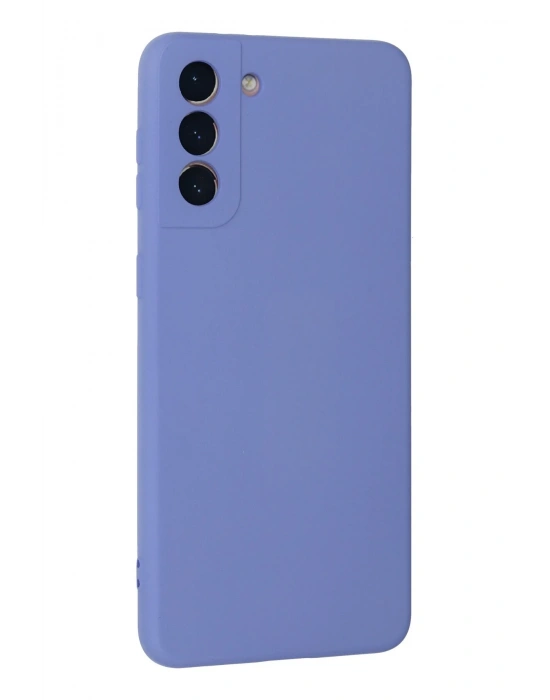 Newface Samsung Galaxy S21 Plus Kılıf Nano içi Kadife Silikon - Lila