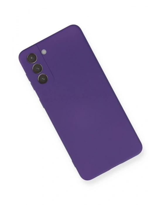 Newface Samsung Galaxy S21 Plus Kılıf Nano içi Kadife Silikon - Mor