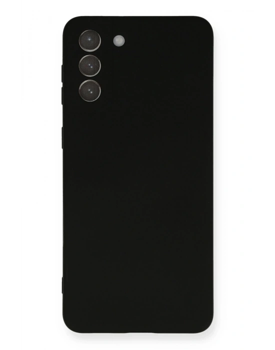 Newface Samsung Galaxy S21 Plus Kılıf Nano içi Kadife Silikon - Siyah