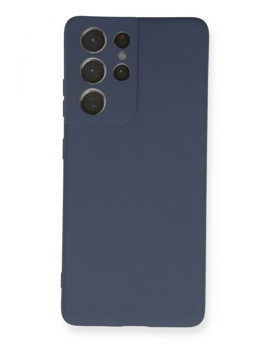 Newface Samsung Galaxy S21 Ultra Kılıf Nano içi Kadife Silikon - Gri