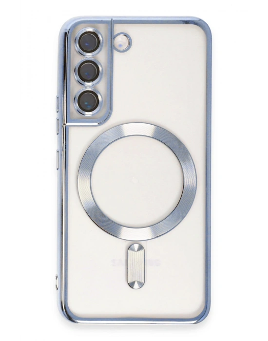 Newface Samsung Galaxy S22 Kılıf Kross Magneticsafe Kapak - Sierra Blue