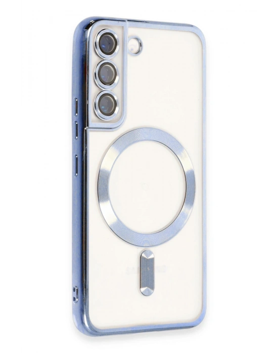 Newface Samsung Galaxy S22 Kılıf Kross Magneticsafe Kapak - Sierra Blue