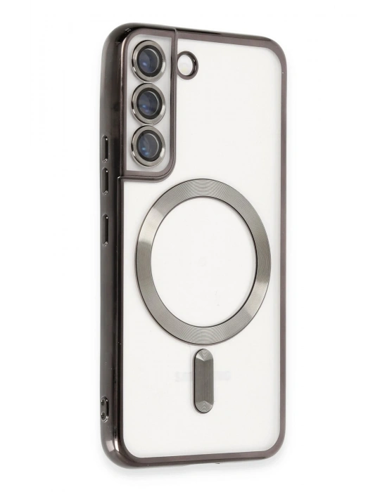 Newface Samsung Galaxy S22 Kılıf Kross Magneticsafe Kapak - Siyah