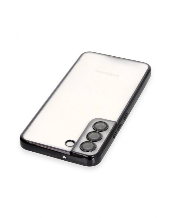 Newface Samsung Galaxy S22 Kılıf Razer Lensli Silikon - Siyah