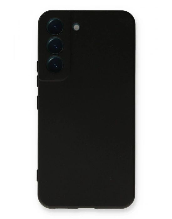 Newface Samsung Galaxy S22 Plus Kılıf Nano içi Kadife Silikon - Siyah