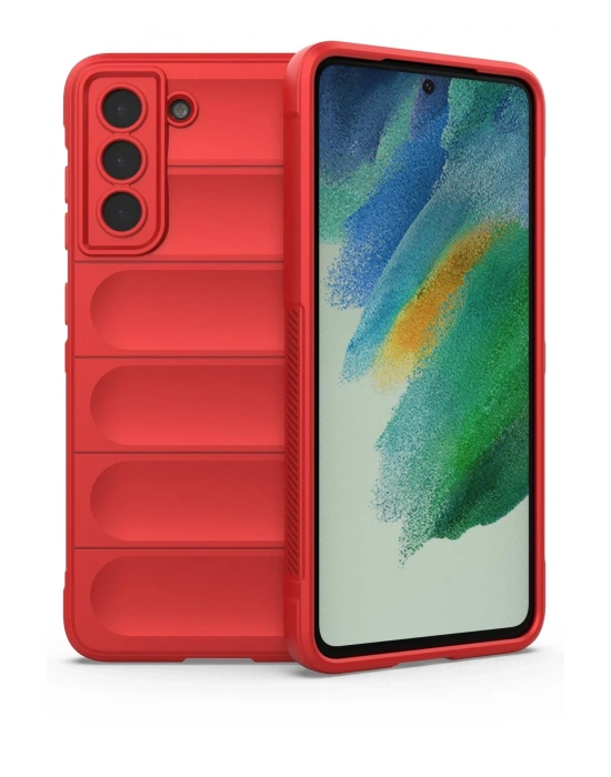 Newface Samsung Galaxy S22 Plus Kılıf Optimum Silikon - Kırmızı