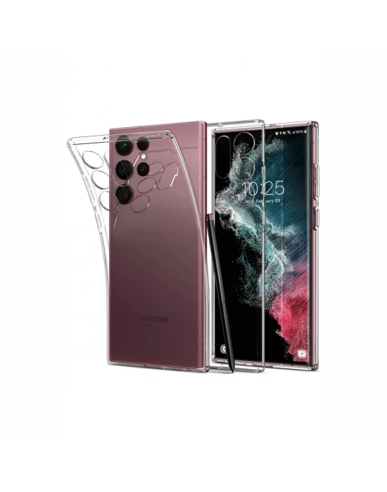 Newface Samsung Galaxy S22 Ultra Kılıf Lüx Şeffaf Silikon