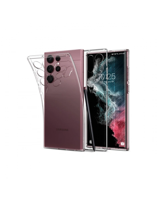 Newface Samsung Galaxy S22 Ultra Kılıf Lüx Şeffaf Silikon