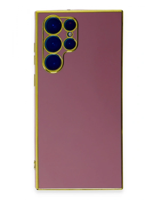 Newface Samsung Galaxy S22 Ultra Kılıf Volet Silikon - Kırmızı