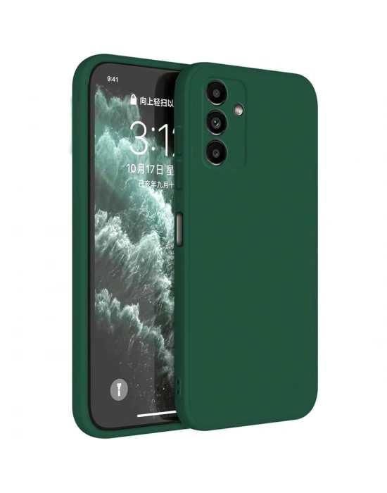Newface Samsung Galaxy S23 FE Kılıf First Silikon - Koyu Yeşil