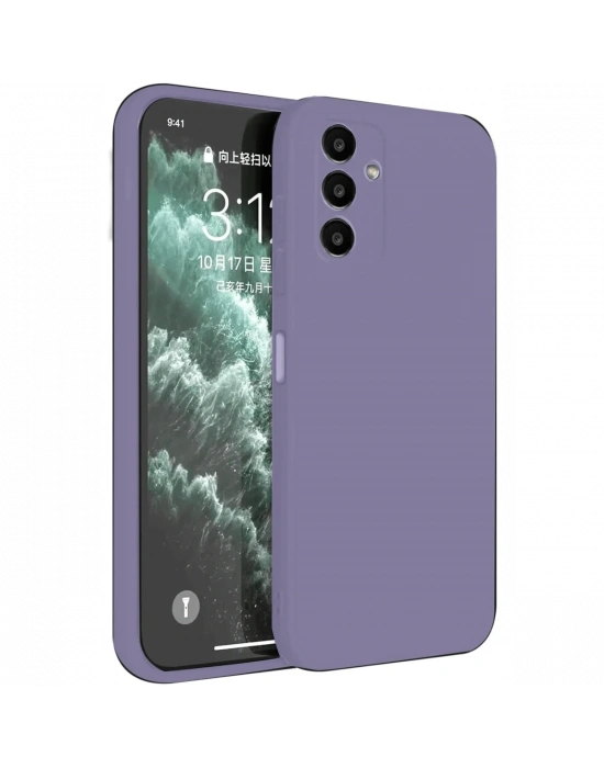 Newface Samsung Galaxy S23 FE Kılıf First Silikon - Lila