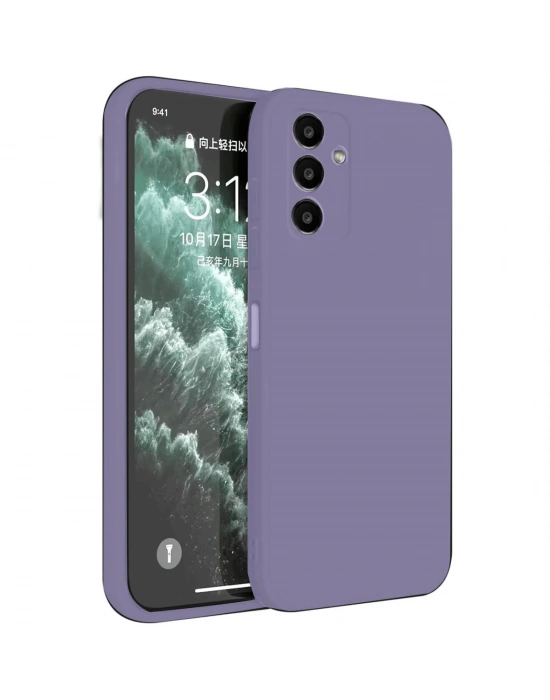 Newface Samsung Galaxy S23 FE Kılıf First Silikon - Lila