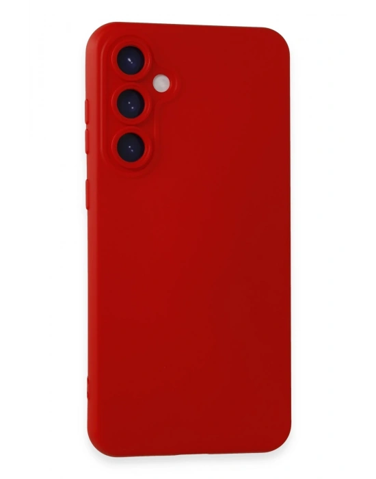 Newface Samsung Galaxy S23 FE Kılıf Nano içi Kadife Silikon - Kırmızı