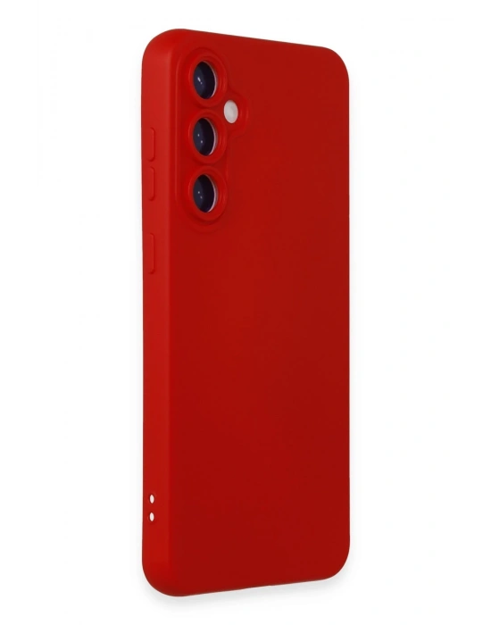 Newface Samsung Galaxy S23 FE Kılıf Nano içi Kadife Silikon - Kırmızı