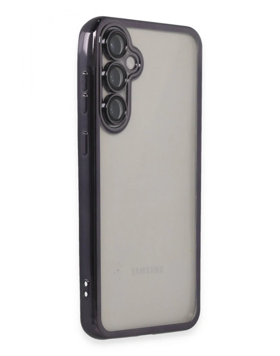 Newface Samsung Galaxy S23 FE Kılıf Razer Lensli Silikon - Mor