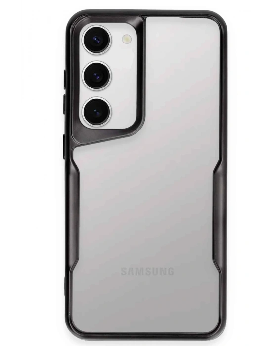 Newface Samsung Galaxy S23 Kılıf Boyi Silikon Kapak - Siyah