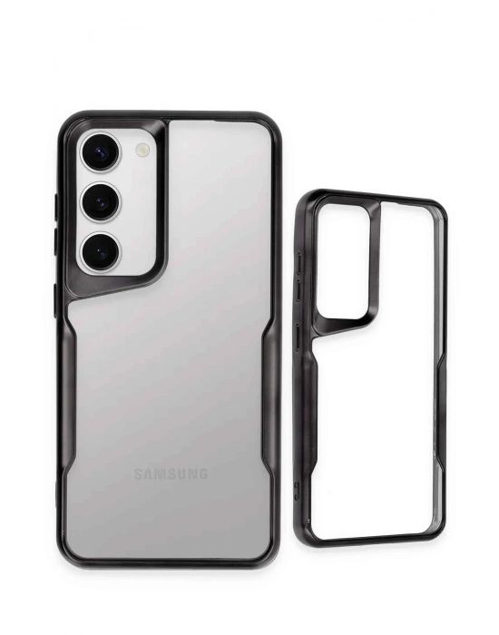 Newface Samsung Galaxy S23 Kılıf Boyi Silikon Kapak - Siyah