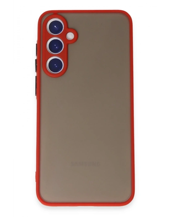 Newface Samsung Galaxy S23 Kılıf Montreal Silikon Kapak - Kırmızı