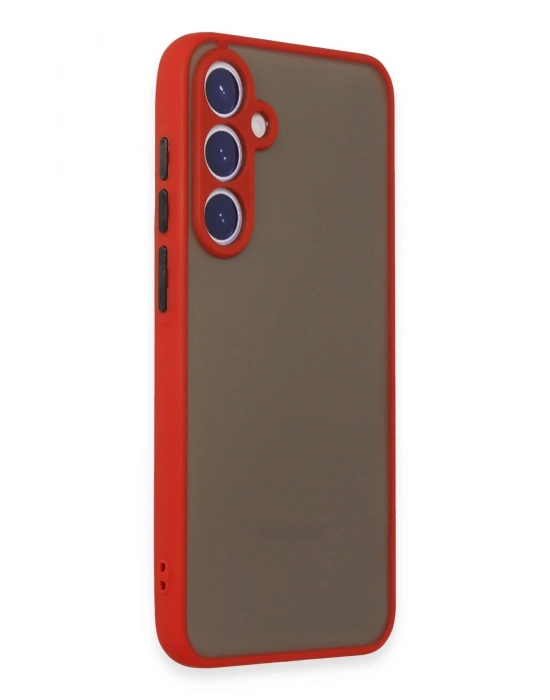 Newface Samsung Galaxy S23 Kılıf Montreal Silikon Kapak - Kırmızı