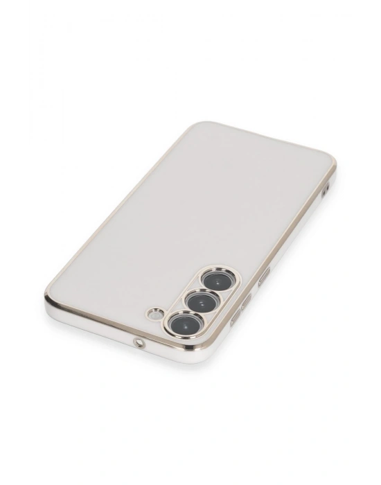 Newface Samsung Galaxy S23 Kılıf Volet Silikon - Beyaz