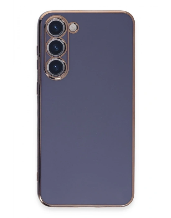 Newface Samsung Galaxy S23 Kılıf Volet Silikon - Mavi