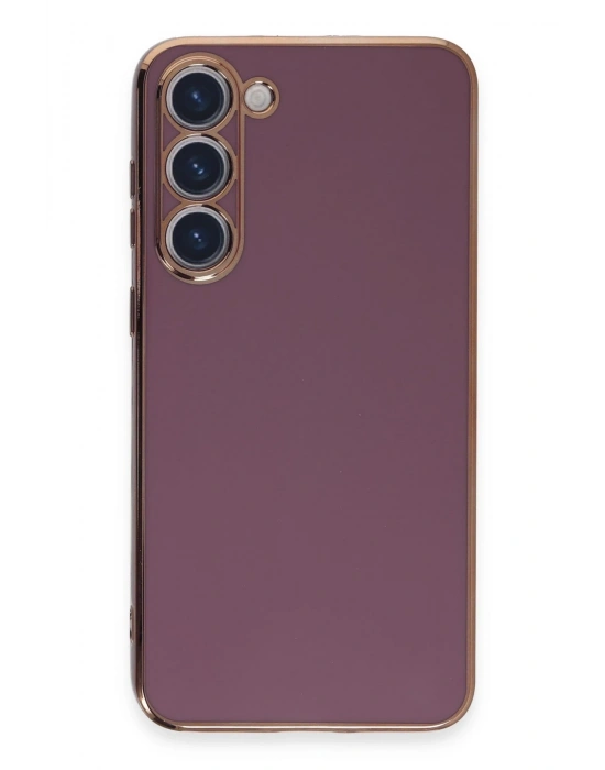 Newface Samsung Galaxy S23 Kılıf Volet Silikon - Mor