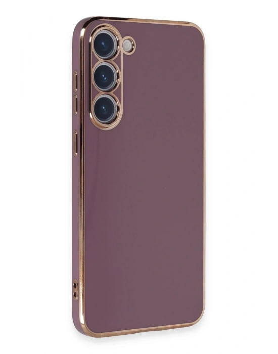 Newface Samsung Galaxy S23 Kılıf Volet Silikon - Mor