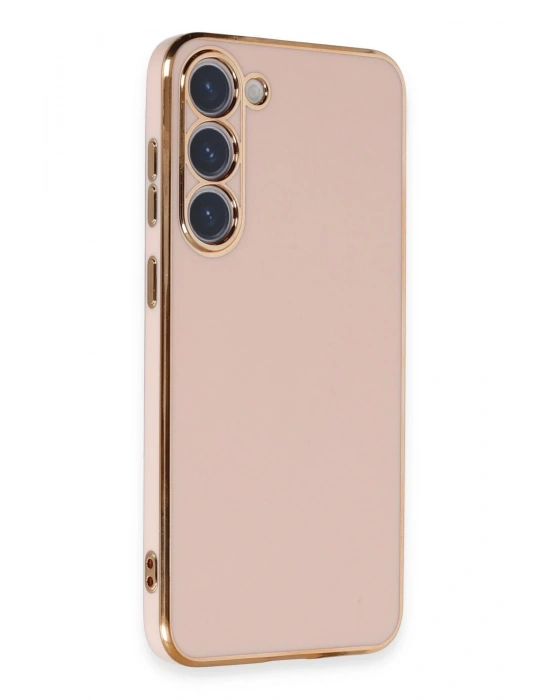 Newface Samsung Galaxy S23 Kılıf Volet Silikon - Pembe