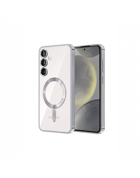 Newface Samsung Galaxy S23 Plus Kılıf Kross Magneticsafe Kapak - Gümüş