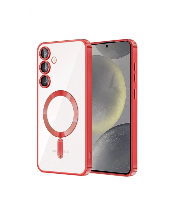 Newface Samsung Galaxy S23 Plus Kılıf Kross Magneticsafe Kapak - Kırmızı