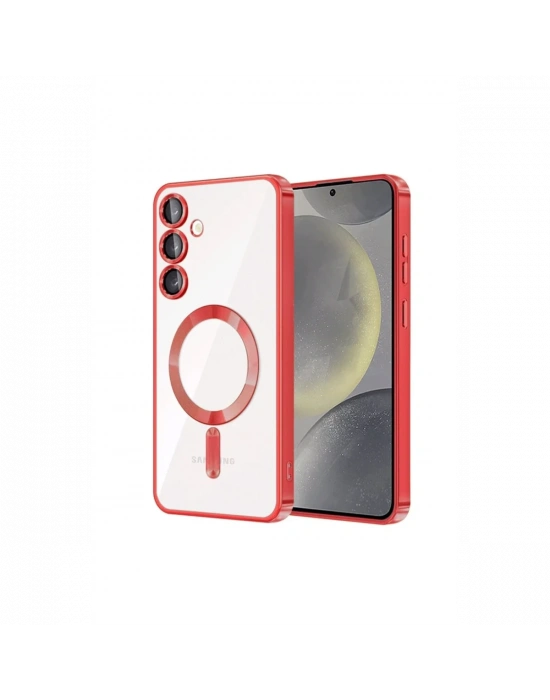 Newface Samsung Galaxy S23 Plus Kılıf Kross Magneticsafe Kapak - Kırmızı