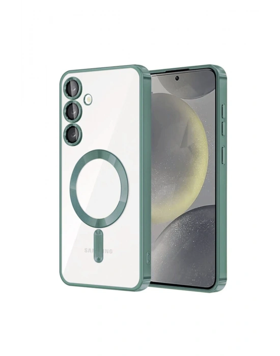 Newface Samsung Galaxy S23 Plus Kılıf Kross Magneticsafe Kapak - Koyu Yeşil