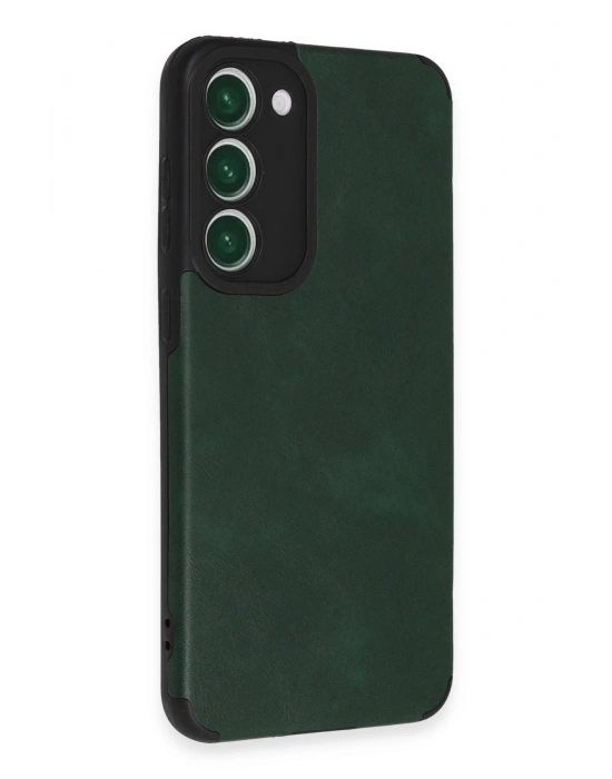 Newface Samsung Galaxy S23 Plus Kılıf Loop Deri Silikon - Yeşil